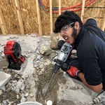 Kitchen Remodel, moving main line, and breaking through concrete. Sean Zamora.