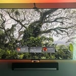 TV and sound bar