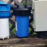 simple system, even works on you RV. removes almost all contaminates with no electricity needed. Maakes that RV park water safe to frink and cook with. No Pepto needed here