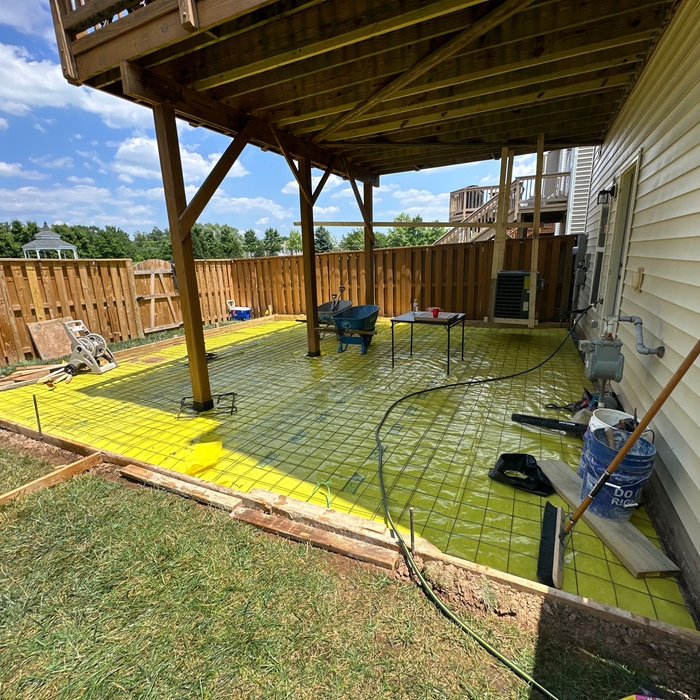 Stamped concrete