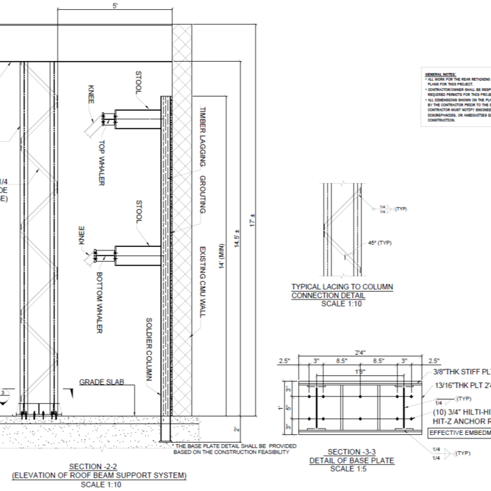 Truss shoring support