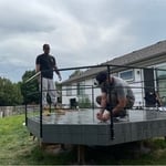 Adding custom steel railing