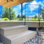 Brand New Deck with Custom Steel Railing