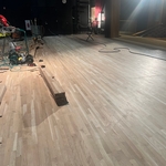 Presand, post install. A few more feet to go