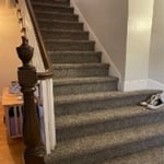Set of stairs with spindals