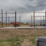 Installing columns and grits.