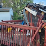 Damaged Patio