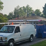 New roof being installed