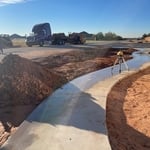 Landscaping and Garage built