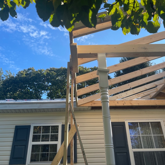 Roof replaced + new A frame roof install