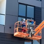 Exterior and Interior Window Cleaning 5 story Apartment Building Hollywood
