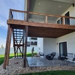 Deck staining