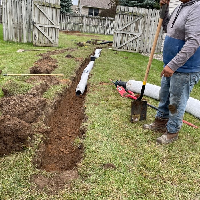 French Drain and Regrade