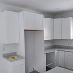 Fabuwood Allure Galaxy Frost Cabinet All Plywood Construction, Soft Close Hardware, Dovetail Drawer Boxes, and Maple Face Frames