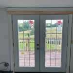 Exterior French door install