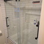 Bath tub/shower door.