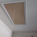 Installed attic stairs