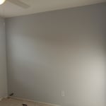 Before the ship lap accent wall was started