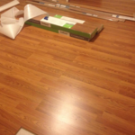Laminate flooring job