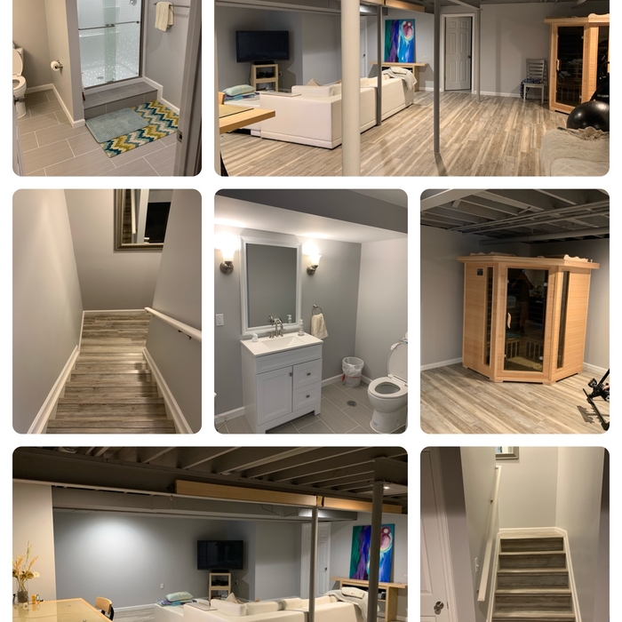 Completely finished basement for our return customer in Commerce!!