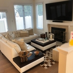 TV Mounted Over Fireplace