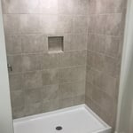 Installing a sliding glass door in the bathroom