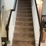 Replacing the covering on the stairs in the house