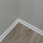 Vinyl flooring and trim work