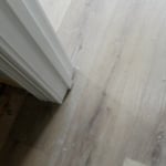 Vinyl flooring and trim work