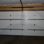 New door inside with insulation