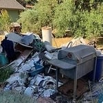 Debris and landscaping