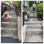 Before and After Paver Walkway and Front Steps