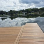 custom deck/dock over a river