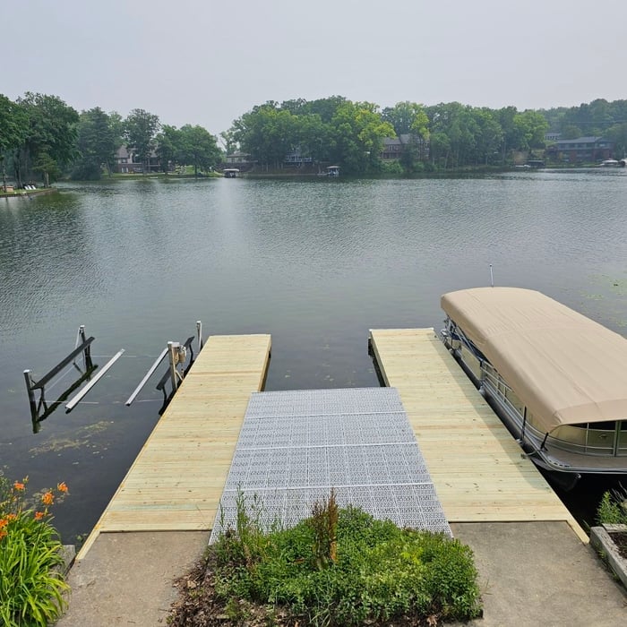 two custom docks
