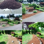 Landscape bark and mulch project.