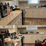 Kitchen before and after