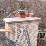 Chimney after we did crown with drip edge