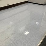 VCT tiles stripped & waxed at New City School