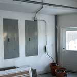 Finished project. Panel closed and Tesla plugs powered