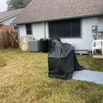Site for future patio extension