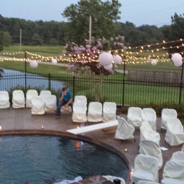 Summer Poolside Wedding
