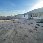Backyard before