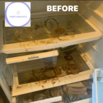 I snapped a photo of the refrigerator once I opened it.