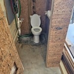 Installed toilet ND installed pipe to septic tank