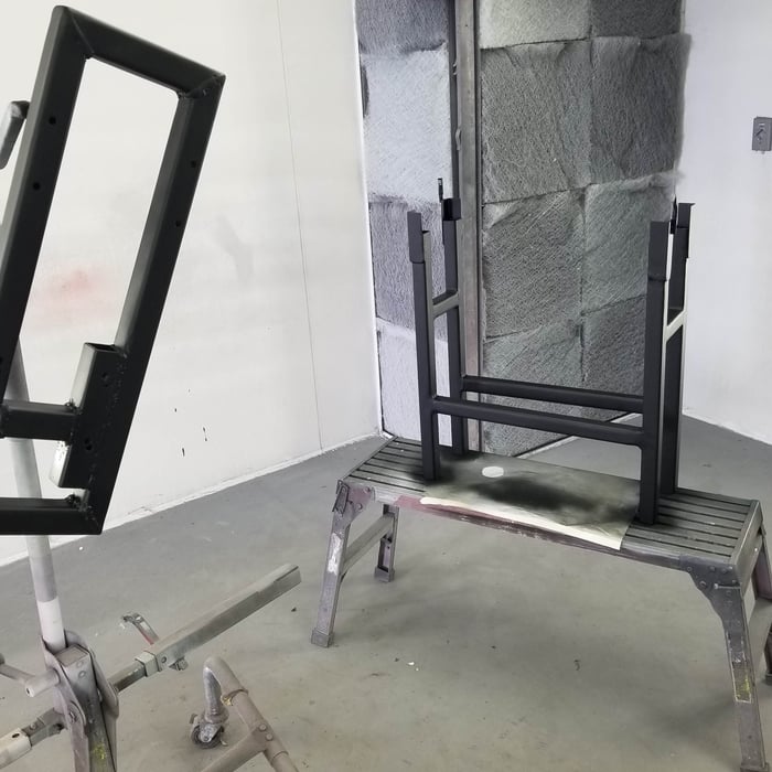 Complete products ready for customer
Square steel components all around with a tight flush fit and no wobble when operating as reported by customer.
