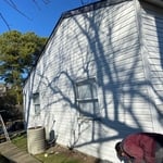 finished installation
(house has 4.5” front and back and 5” on sides per customer choice)