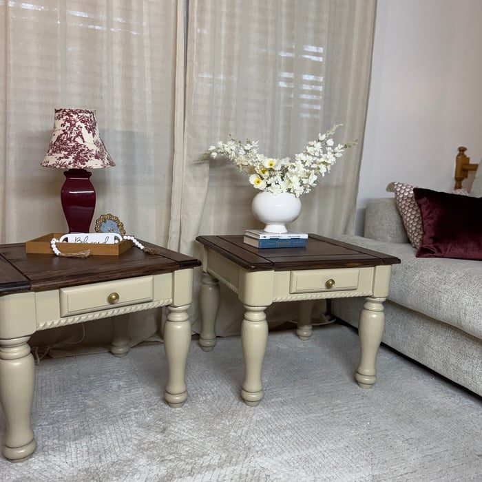 Baige end tables