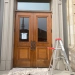 Polyurathane doors, Amsterdam Free Library