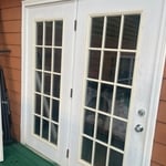 Before: Exterior 1st French door replacement