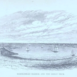 1600's Lithograph of The Great Bay of Marblehead